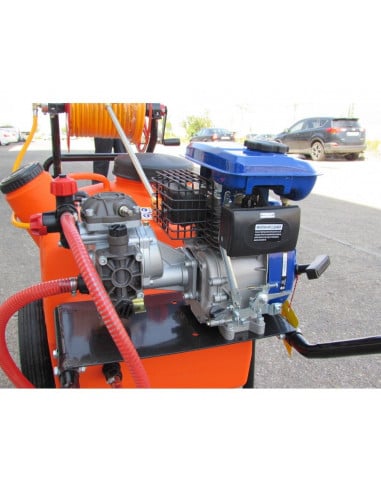 Carretilla pulverizadora 200 litros motor gasolina 4 Tiempos 5.5 HP Zeppelin