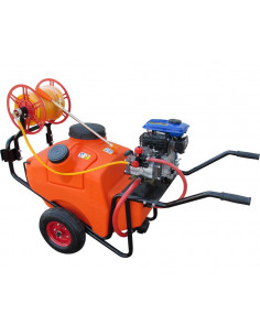 Carretilla pulverizadora 200 litros motor gasolina 4 Tiempos 5.5 HP Zeppelin