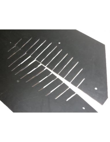 Faldeta goma con refuerzo lona suplemento cosechadora almendras doble fleco tronco Topavi