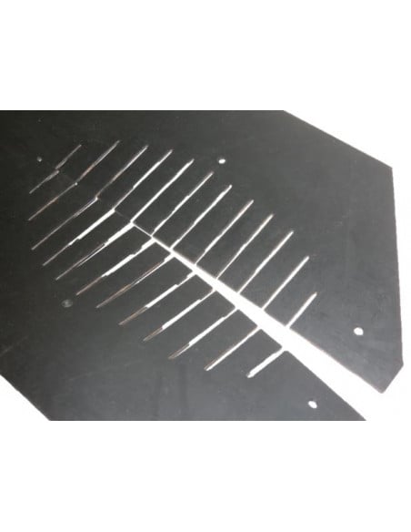 Faldeta goma con refuerzo lona suplemento cosechadora almendras doble fleco tronco Topavi