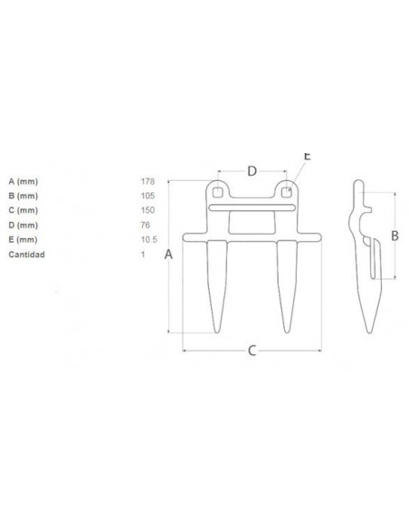 Dedo doble plataforma de corte cosechadoras Claas