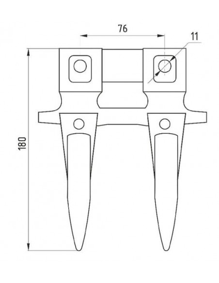 Dedo doble plataforma de corte cosechadoras Case, Massey Ferguson y New Holland