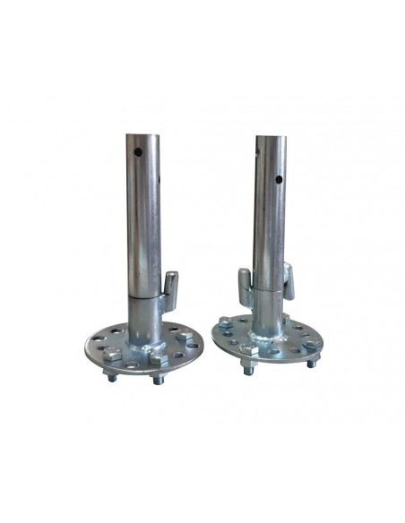 Juego De Ejes Desbloqueo Ruedas Para Rueda 25 Mm. Redondo