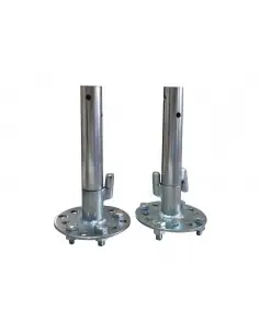 Juego De Ejes Desbloqueo Ruedas Para Rueda 25 Mm. Redondo