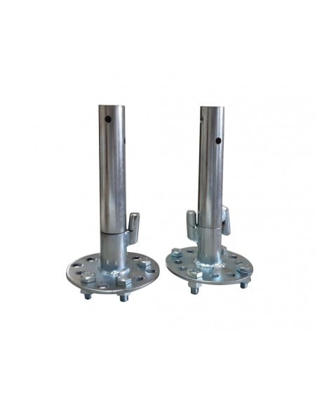 Juego De Ejes Desbloqueo Ruedas Para Rueda 25 Mm. Redondo