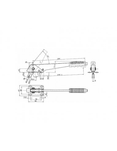 Barra transportadora alimentador mies cosechadora Case, Laverda y New Holland