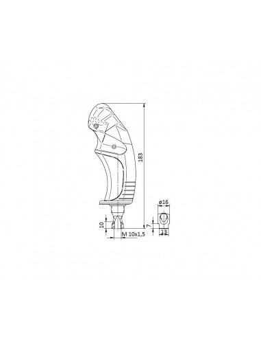 COMMAND ERGONOMIC 2-button security button