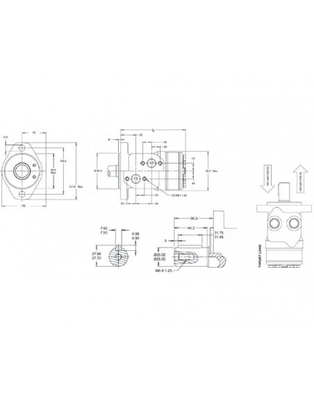 MANDO ERGONÓMICO 4 BOTONES Con Botón De Seguridad