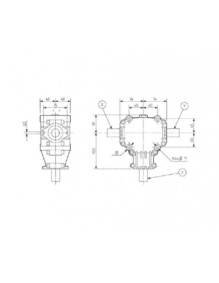 Grupo engranajes 50Hp 