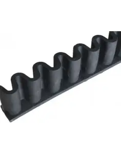 Perfil de goma para cierre tronco base 40mm altura 80mm