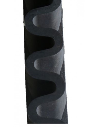 Perfil de goma para cierre tronco base 40mm altura 80mm