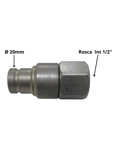 Enchufe macho 1/2" caras planas CEJN
