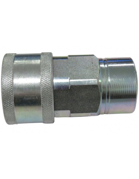 Enchufe hidráulico rápido hembra punzón de 3/4" (27mm)