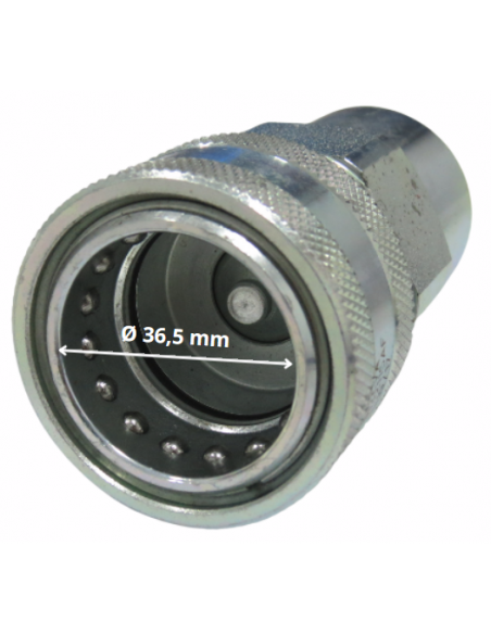 Enchufe hidráulico rápido hembra punzón de 1" BSP