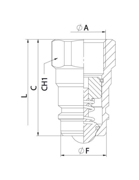 Enchufe hemba de bola 3/4" Serie TVZ