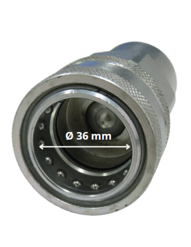 Enchufe hidráulico rápido Hembra 1" BSP de bola