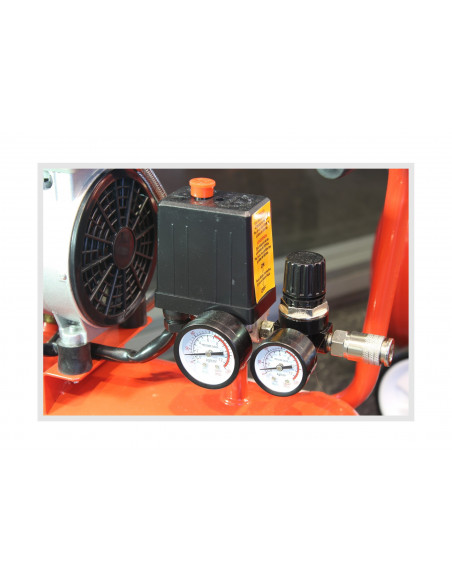 Compresor de aire Monoblock 24L 0.75CV silencioso Mader