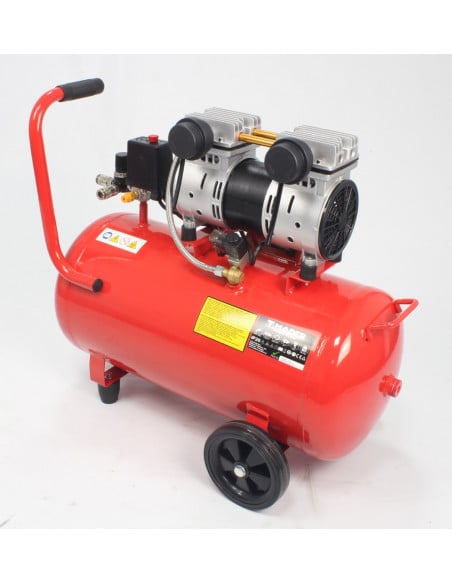 Compresor de aire Monoblock 24L 2CV doble cabezal silencioso Mader