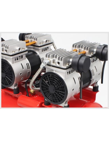 Compresor de aire Monoblock 50L 2CV doble cabezal silencioso Mader