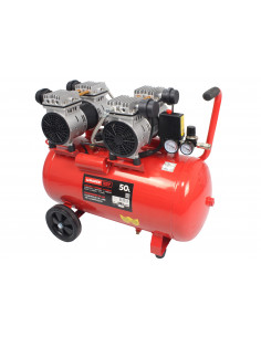 Compresor de aire Monoblock 50L 2CV doble cabezal silencioso Mader