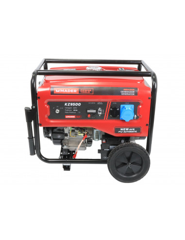 Generador monofásico con ruedas 8.0kva 18CV Mader