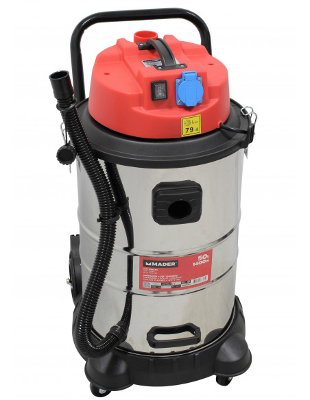 Aspiradora polvo/líquido 50L 1400W Mader