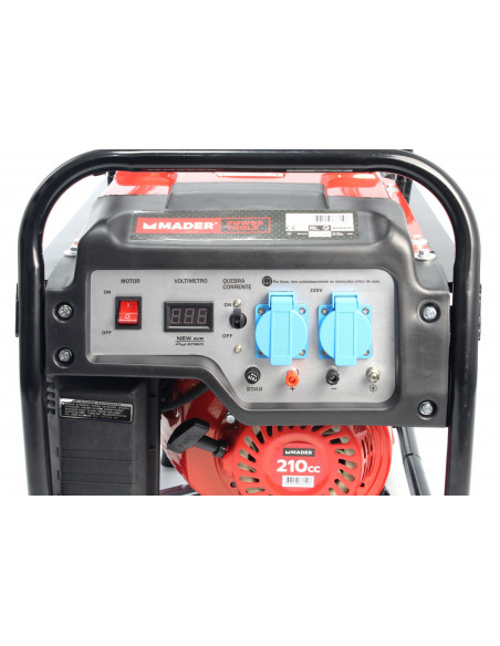 Generador monofásico AVR 2.5Kva 15L Mader