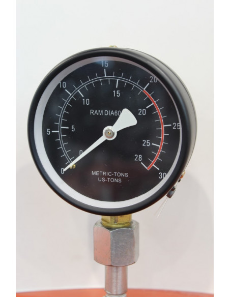 Prensa hidráulica 20T con manómetro Mader