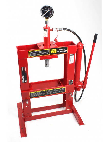 Prensa hidráulica 20T con manómetro Mader