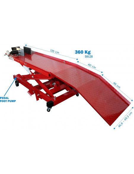 Elevador hidráulico para motos 360kg Mader