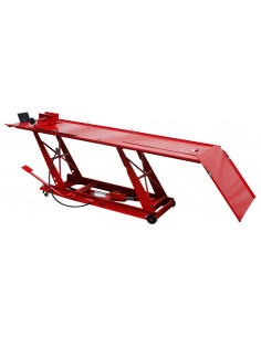 Elevador hidráulico para motos con pedal 450kg Mader
