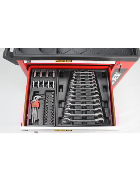 Carro herramientas completo mixtas fijas Mader