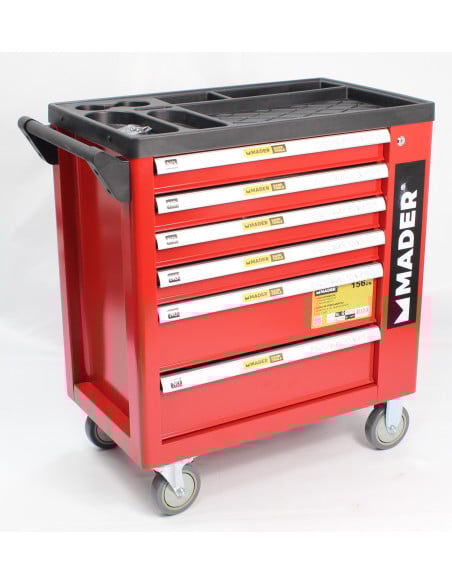 Carro herramientas completo mixtas fijas Mader