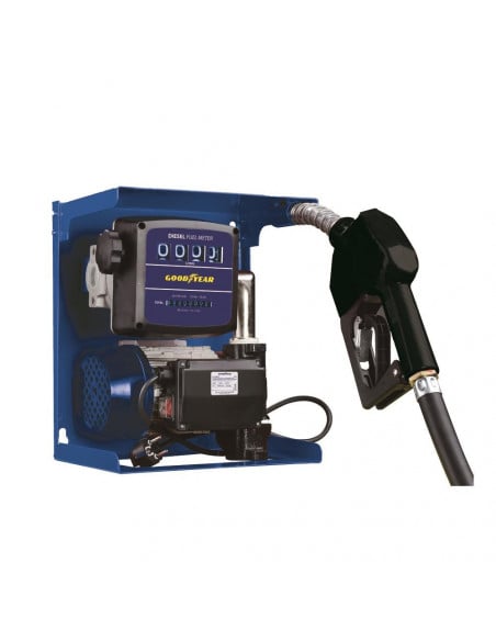 Bomba trasvase 60l/min 220v con contador de 4 dígitos.