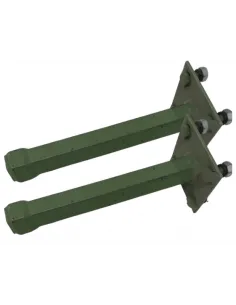 Juego ejes fijos rueda neumática y metálica hexágono 28mm