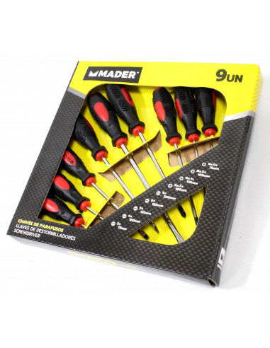 Juego 8 destornilladores diferentes puntas imantadas