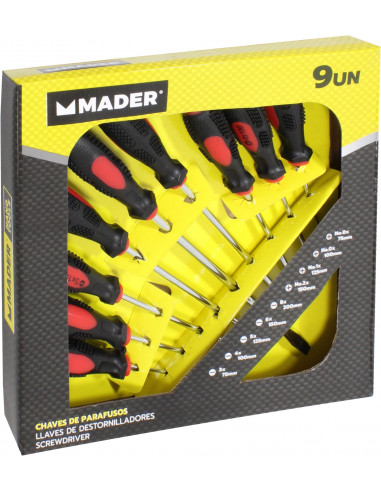 Juego 8 destornilladores diferentes puntas imantadas