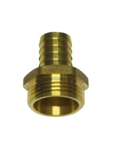 Racord latón rosca macho 1" espiga 19mm
