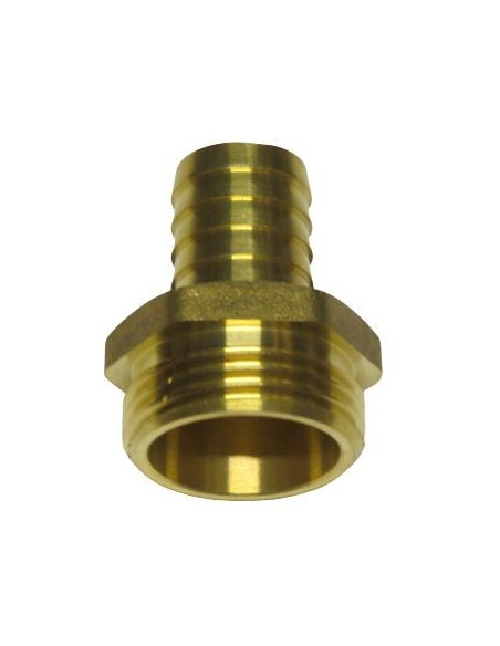 Racord latón rosca macho 1" espiga 19mm