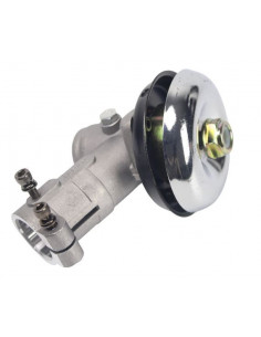 Codo cabezal desbrozadora manual con tubo Ø 26mm 7 dientes interiores