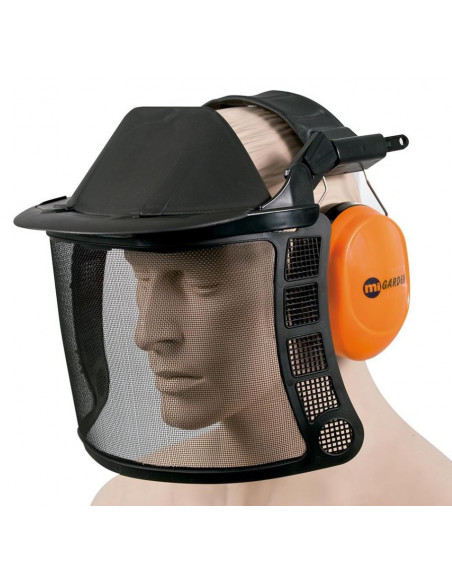 Pantalla protectora con auriculares protectores auditivos