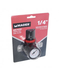 Manómetro regulador aire presión tomas 1/4"