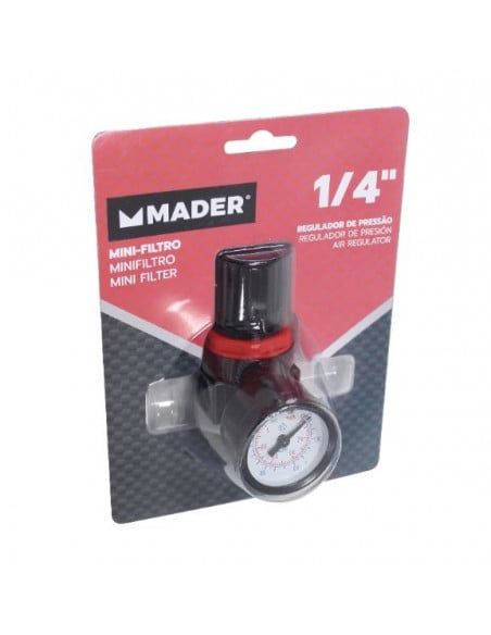 Manómetro regulador aire presión tomas 1/4"