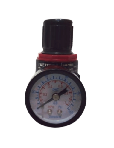 Manómetro regulador aire presión tomas 1/4"