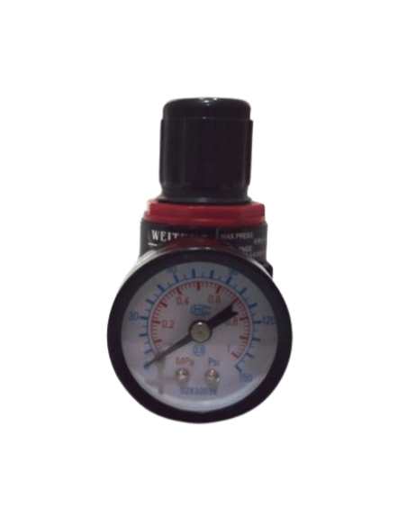 Manómetro regulador aire presión tomas 1/4"