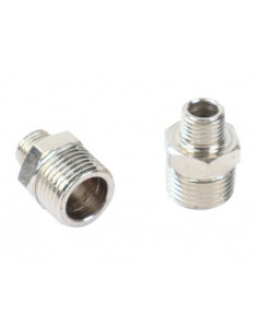 juego 2 machones 1/4" a 1/2" para aire comprimido