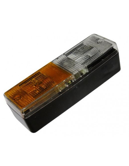 Piloto delantero rectangular universal base plana