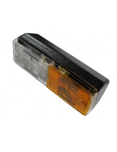 Piloto delantero rectangular izquierdo base inclinada