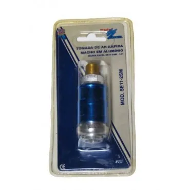 Enchufe rápido hembra de aluminio rosca macho de 1/4" para aire comprimido