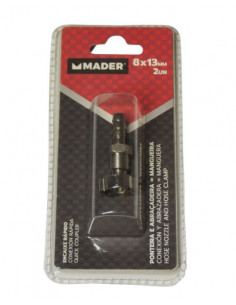 Enchufe rápido macho con espiga y abrazadera para tubo Ø interior 8 mm